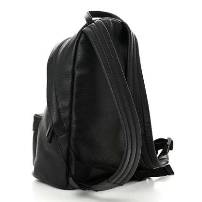 Balenciaga Smooth Calfskin Logo Small Everyday Backpack Black White 3 of 11