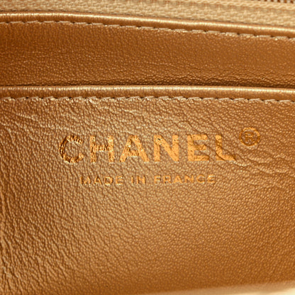 Chanel Metallic Lambskin Quilted Mini Rectangular Flap Gold 6 of 10