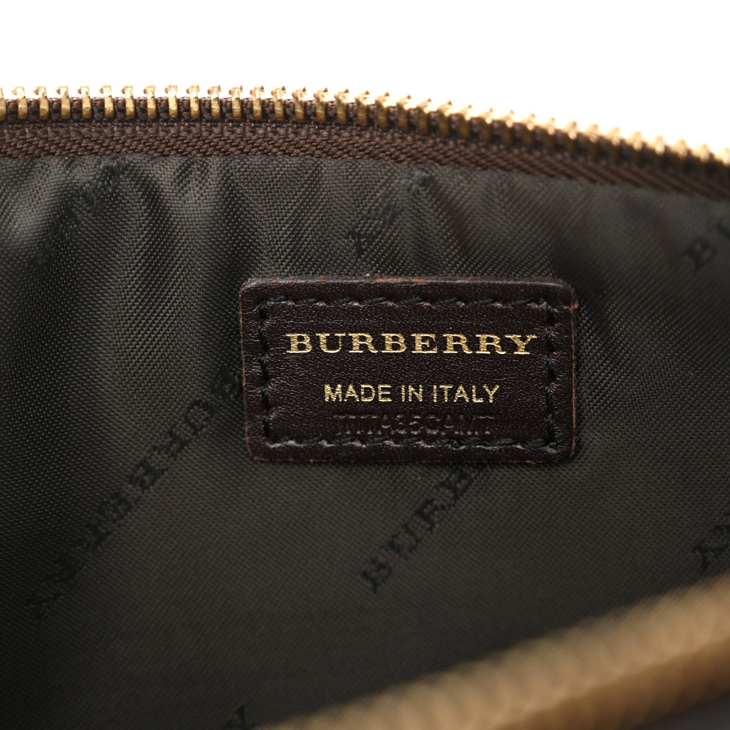 Burberry Haymarket Check Small Peyton Crossbody Clutch Bag Chocolate 6 of 12