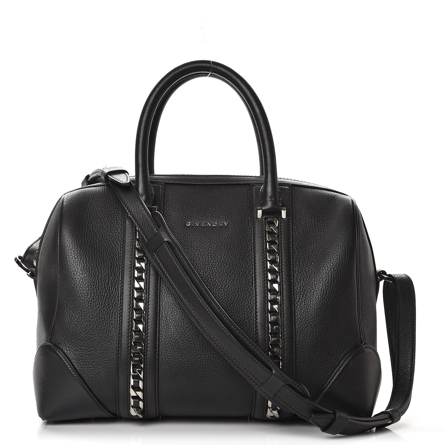 Sugar Goatskin Medium Chain Animation Lucrezia Black