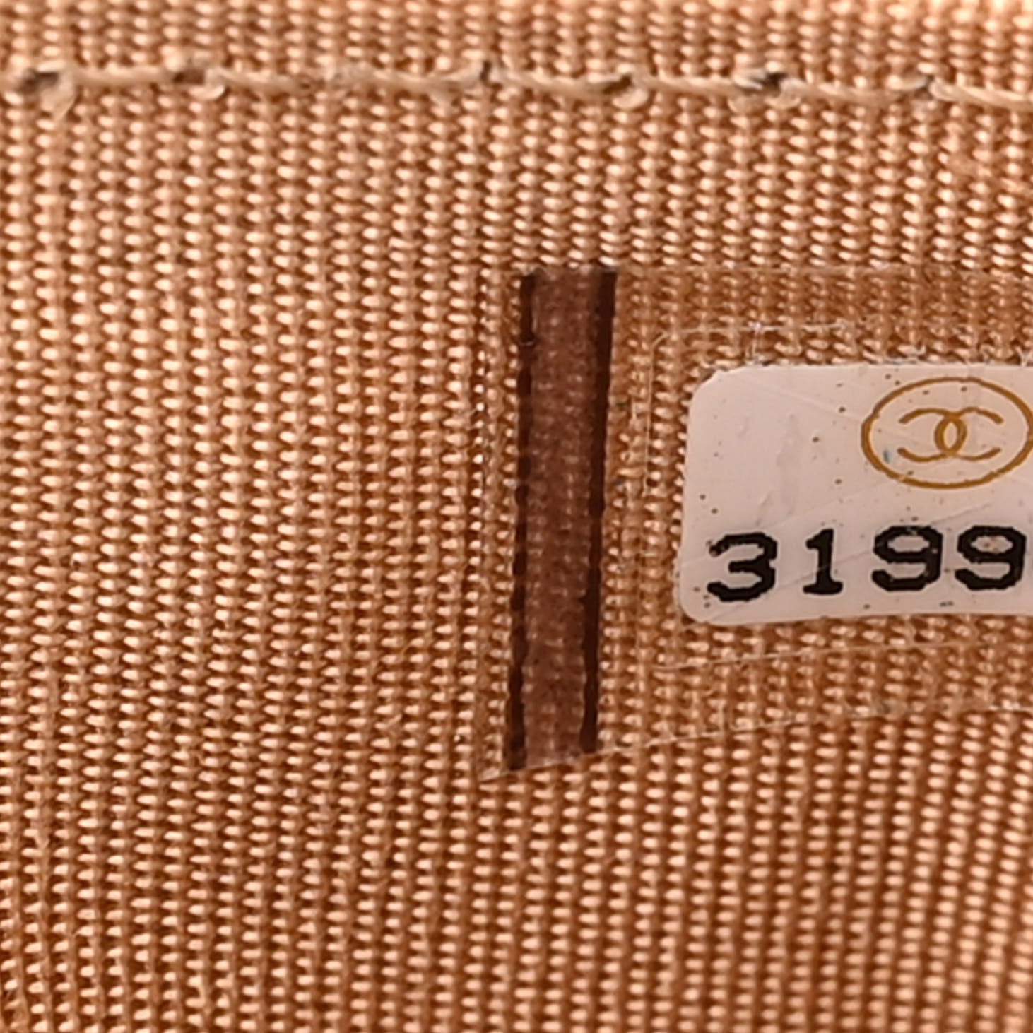 Chanel Caviar Quilted Crystal Card Holder Beige 7 of 8