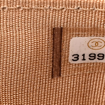 Chanel Caviar Quilted Crystal Card Holder Beige 7 of 8
