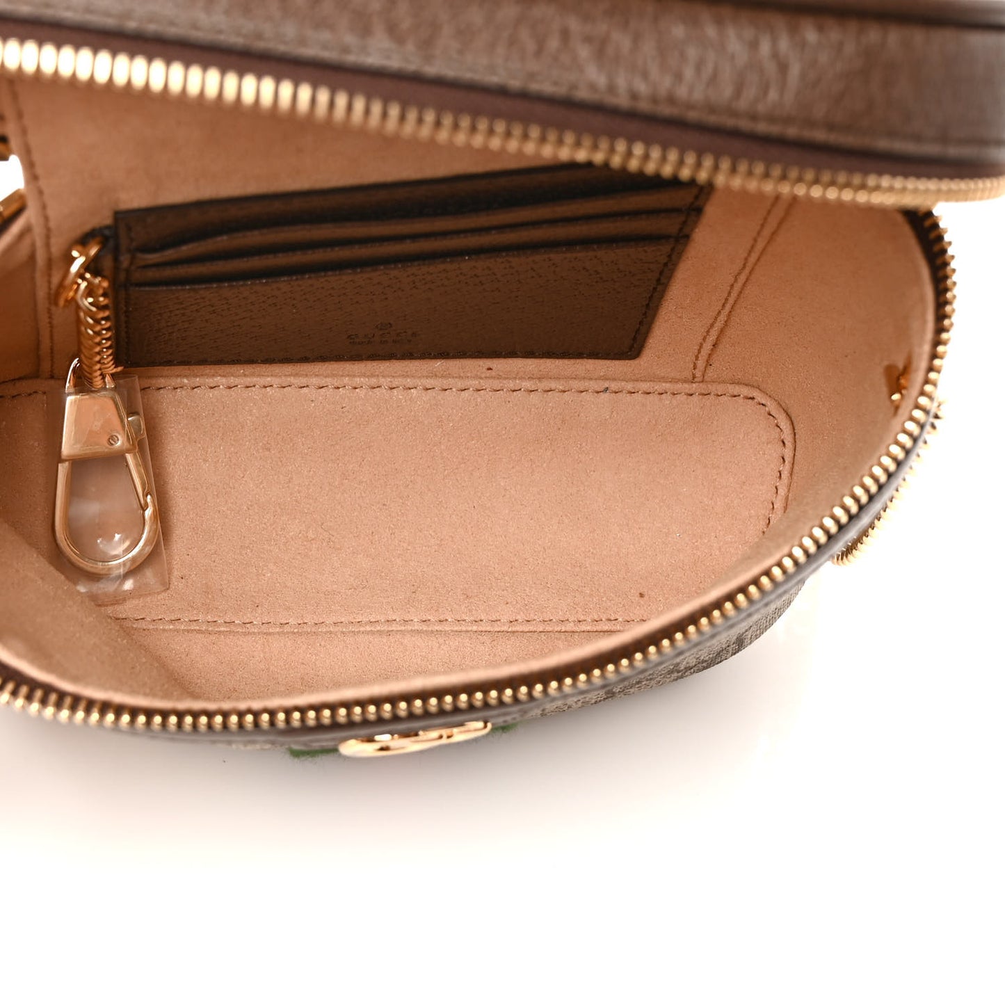GG Supreme Monogram Web Ophidia Belt Bag 110 44 Dark Brown