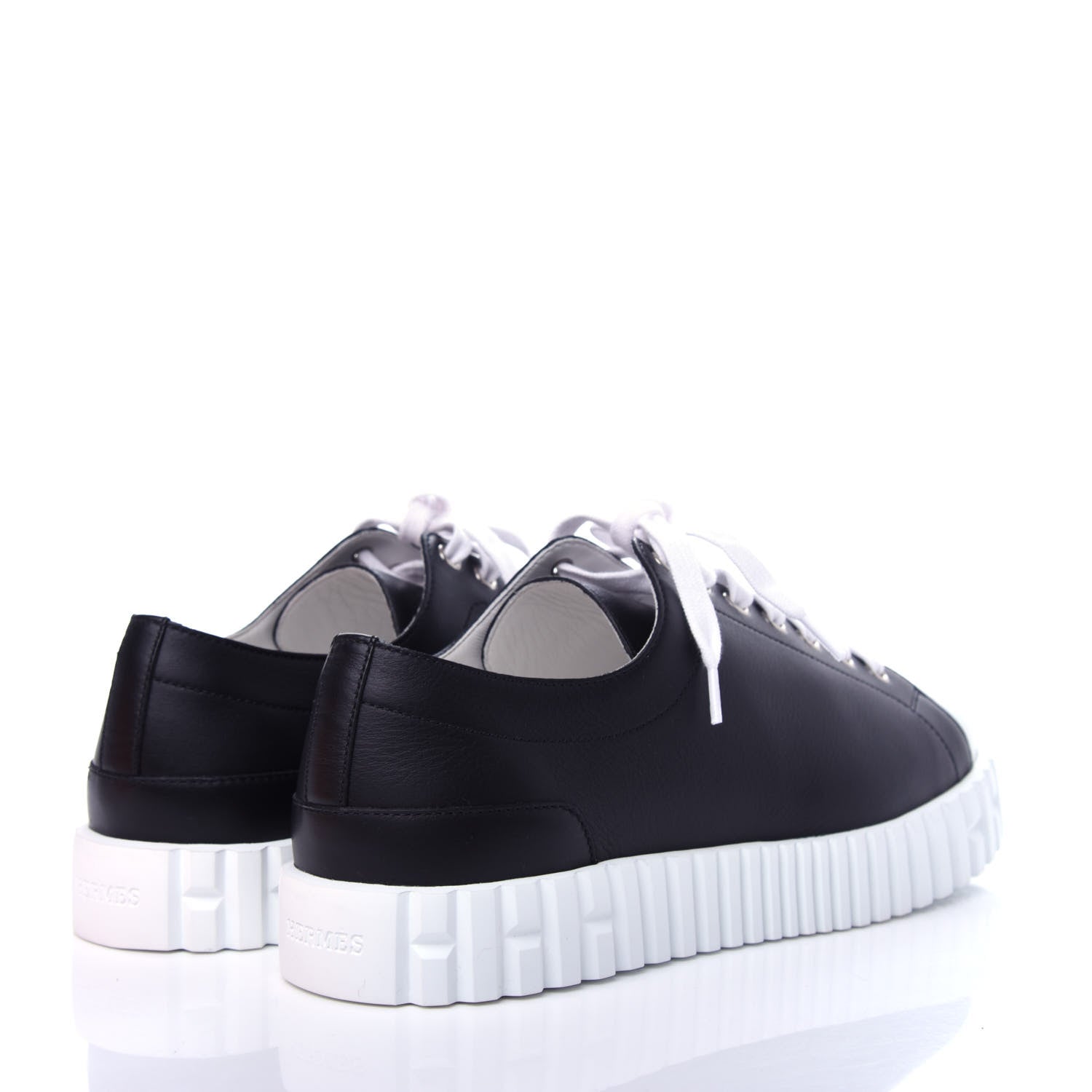 Hermes Calfskin Cross Sneakers 40 Black 4 of 11