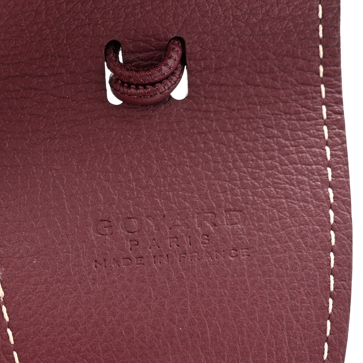 Goyard Calfskin Bag Clip Bordeaux 3 of 4