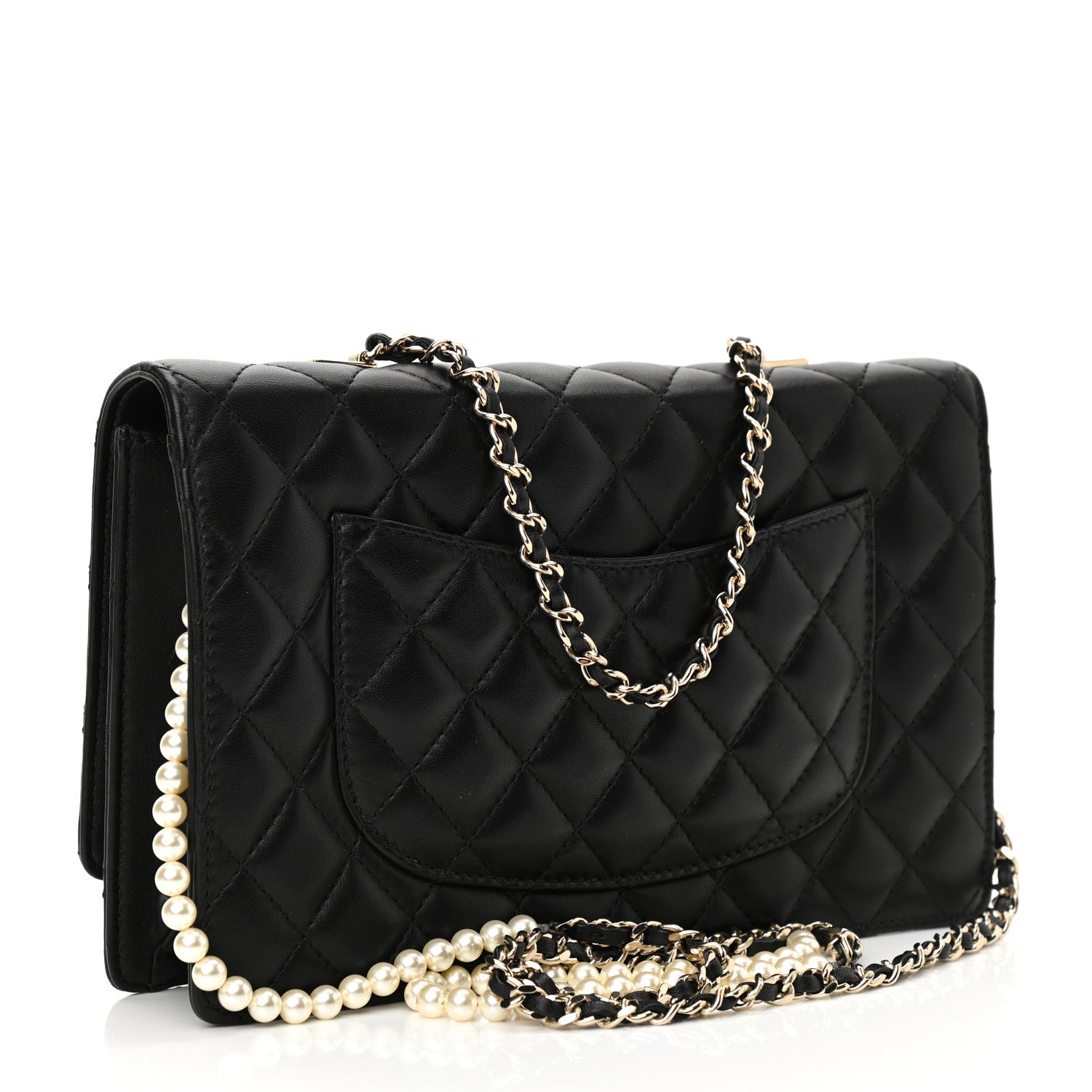 Chanel Lambskin Quilted Fantasy Pearl Flap Black 2 of 11