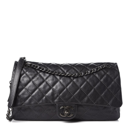 Chanel Iridescent Caviar Quilted Large Flap Grey 1 of 8