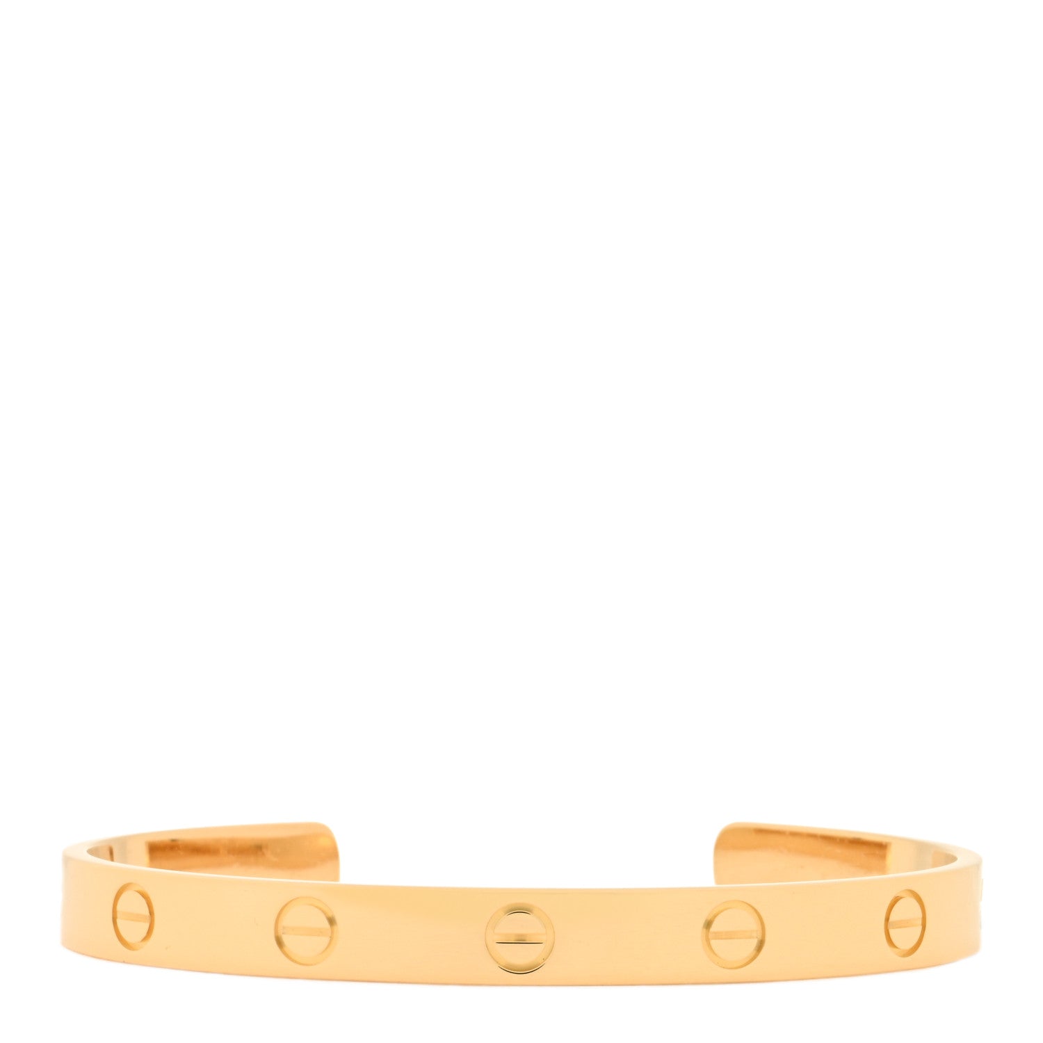 Cartier 18K Yellow Gold LOVE Cuff Bracelet 17 1 of 3