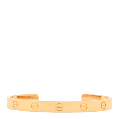 Cartier 18K Yellow Gold LOVE Cuff Bracelet 17 1 of 3