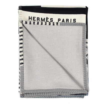 Hermes Cashmere Tigre Bayadere Blanket Calcaire 3 of 4