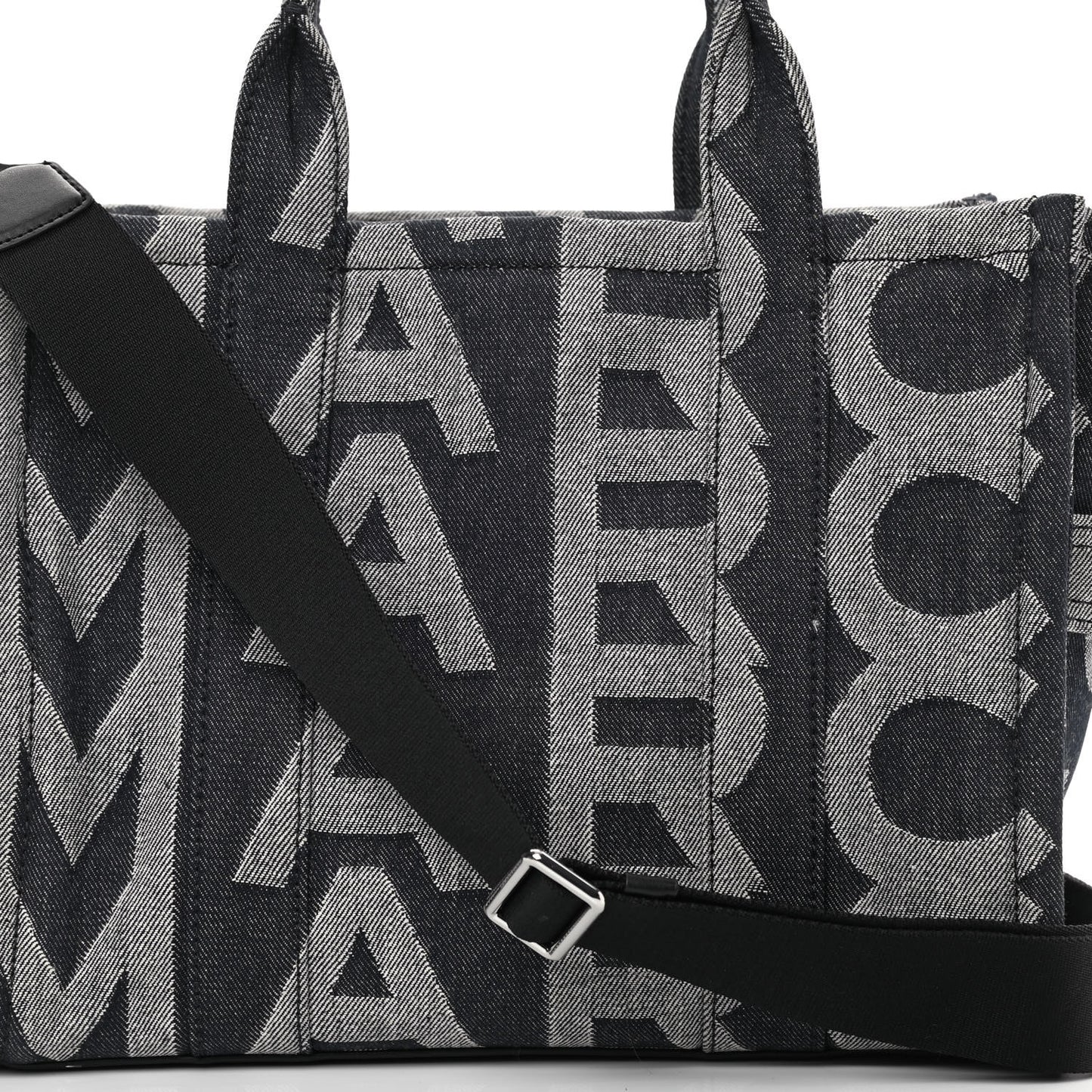 Denim Jacquard Medium The Monogram Tote Bag Denim Blue