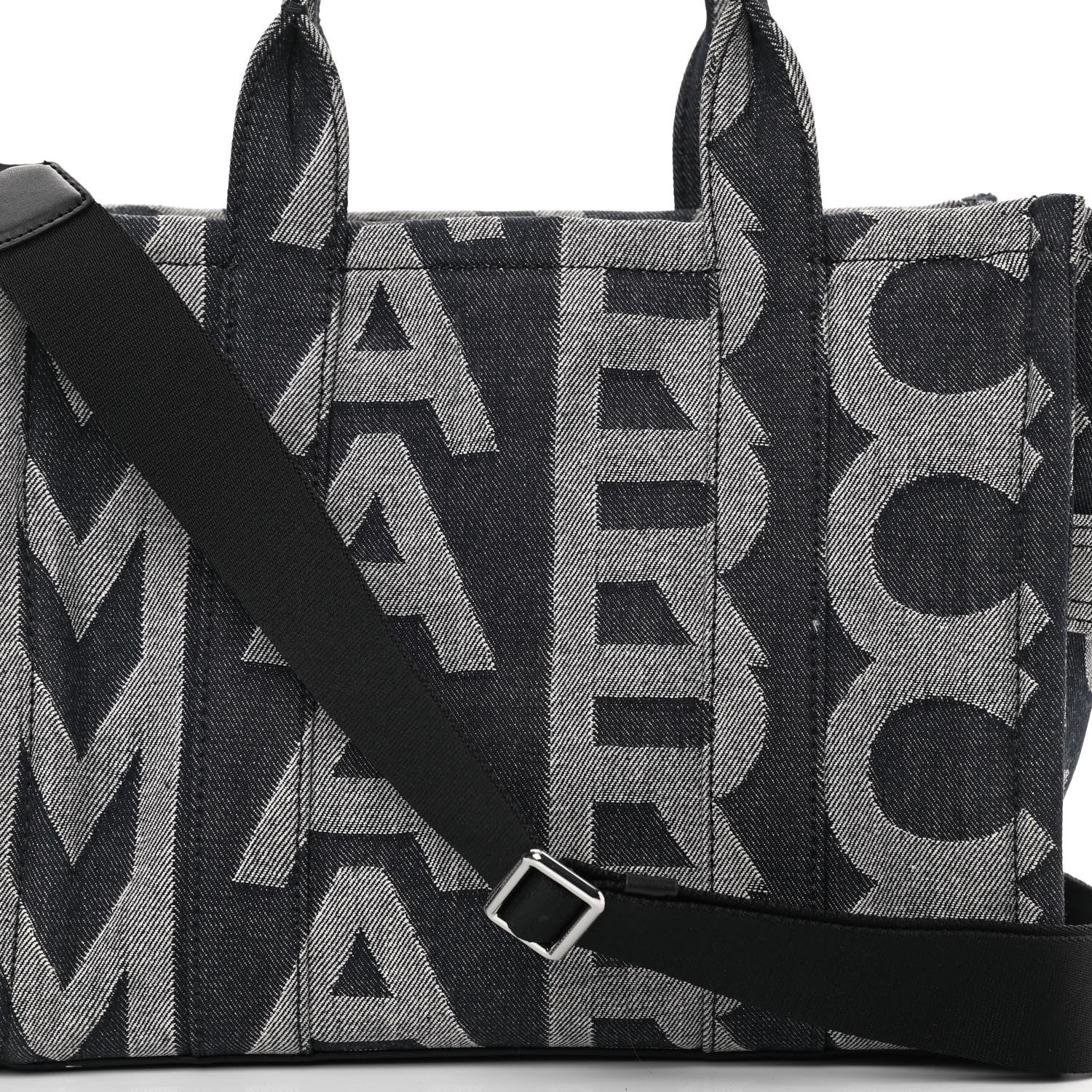Marc Jacobs Denim Jacquard Medium The Monogram Tote Bag Denim Blue 8 of 12