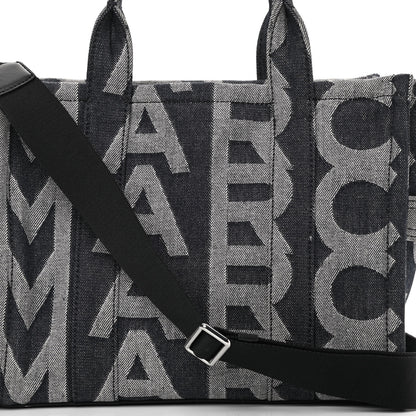 Marc Jacobs Denim Jacquard Medium The Monogram Tote Bag Denim Blue 8 of 12