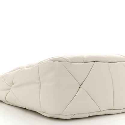 Prada Nappa Triangle Quilted Patchwork System Bag Bianco 9 of 10