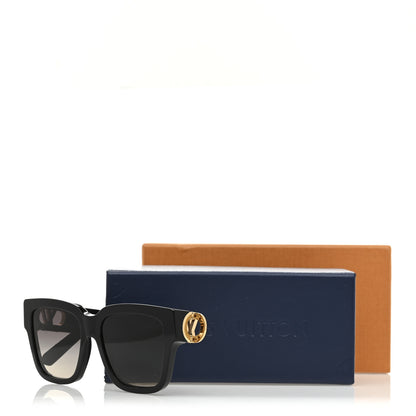 Louis Vuitton Acetate LV Link PM Square Sunglasses Z1566E Black 7 of 7