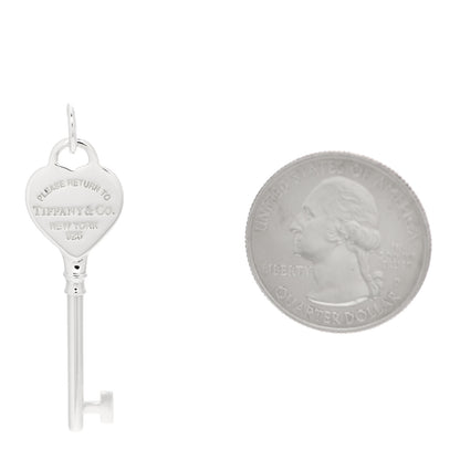 Tiffany Sterling Silver Return To Tiffany Heart Key Pendant 2 of 4