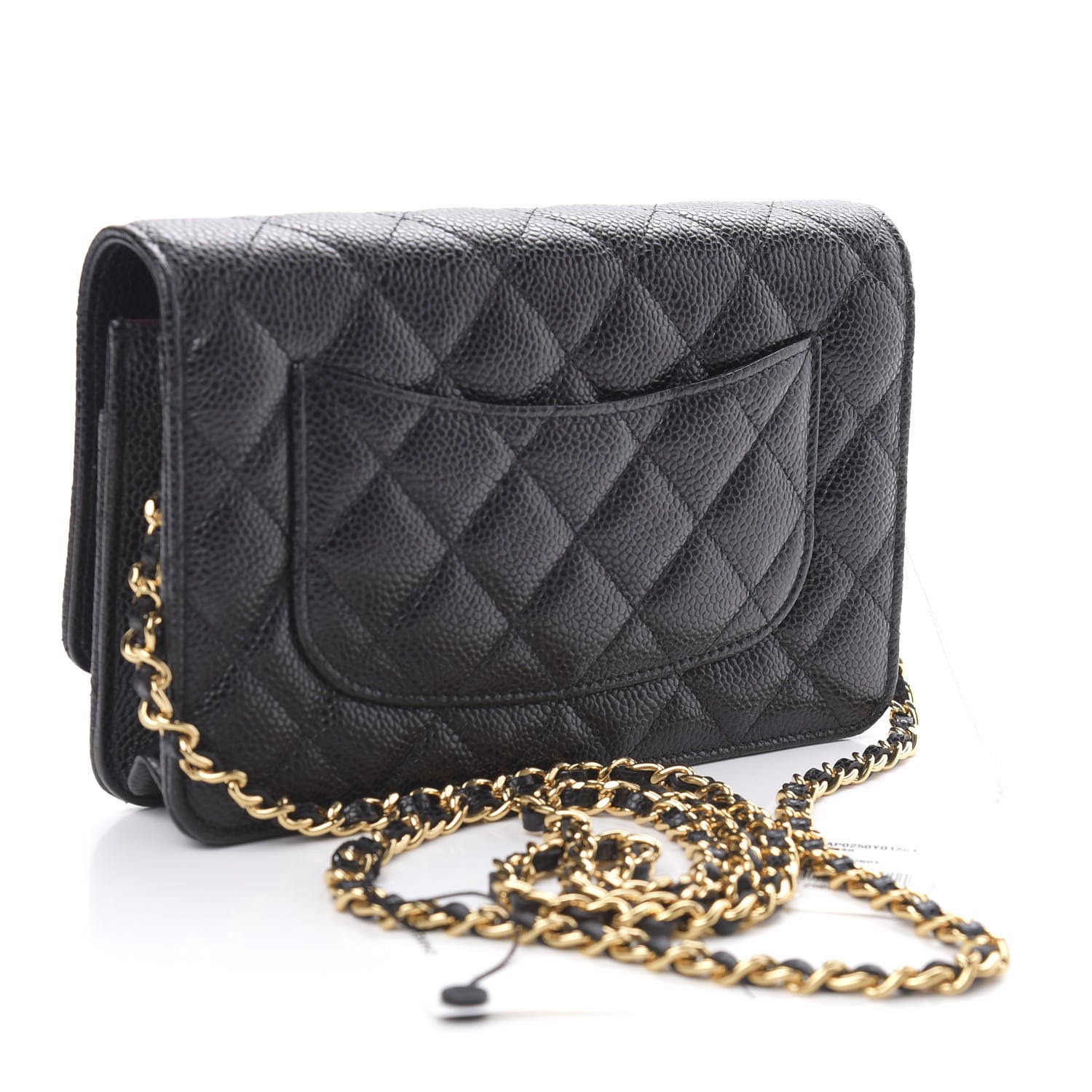 Chanel Caviar Quilted Wallet On Chain WOC Black 3 of 12