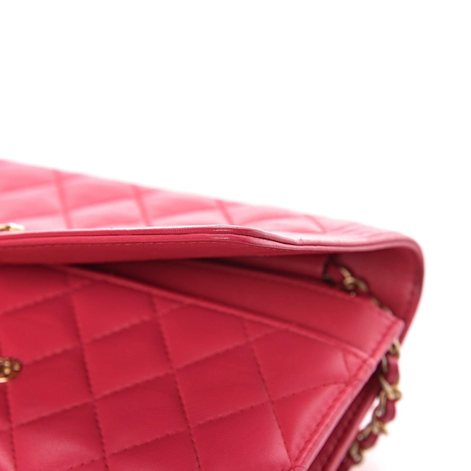 Chanel Lambskin Quilted Boy Wallet On Chain WOC Fuchsia 10 of 20