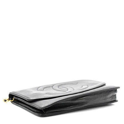Chanel Lambskin Timeless CC Wallet On Chain WOC Black 4 of 11