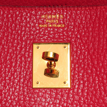 Hermes Ardennes Birkin 40 Rouge Vif 14 of 28