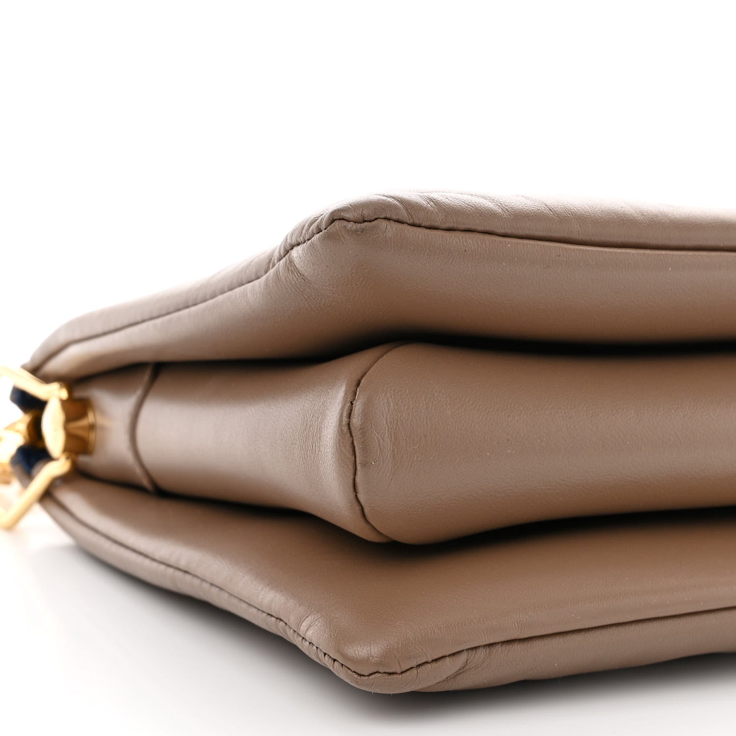 Louis Vuitton Lambskin Embossed Monogram Coussin PM Taupe 10 of 11
