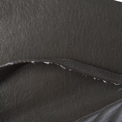 Saint Laurent Sheepskin Matelasse Chevron Monogram Large College Satchel Dark Anthracite 12 of 12