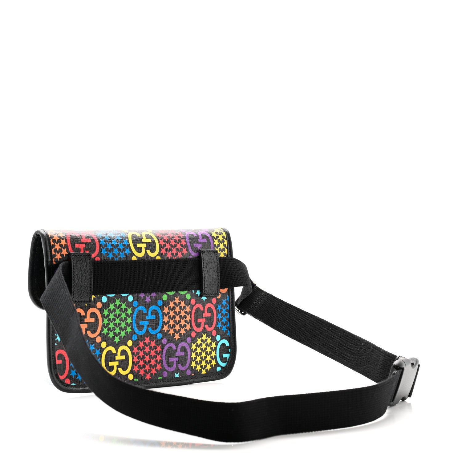 Gucci GG Supreme Monogram Psychedelic Slim Belt Bag Black 3 of 11