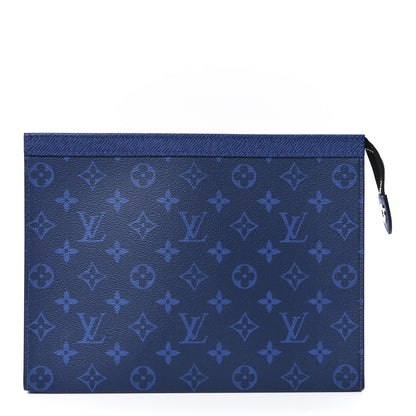 Louis Vuitton Monogram Eclipse Pochette Voyage MM Pacific Blue 1 of 11
