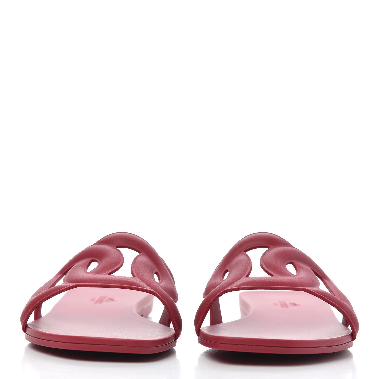 Hermes Rubber Aloha Sandals 39 Rose Baie 2 of 9