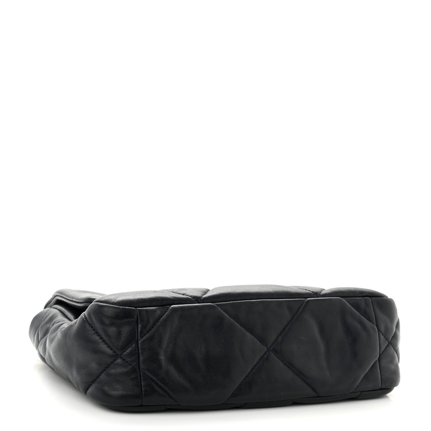 Lambskin Quilted Medium Chanel 19 Flap Navy Blue