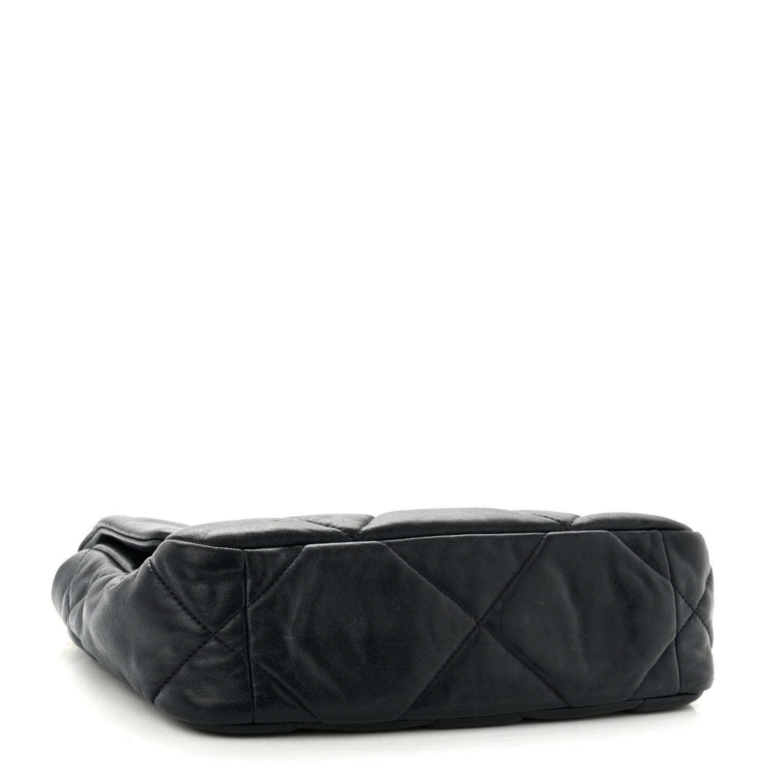 Chanel Lambskin Quilted Medium Chanel 19 Flap Navy Blue 4 of 10