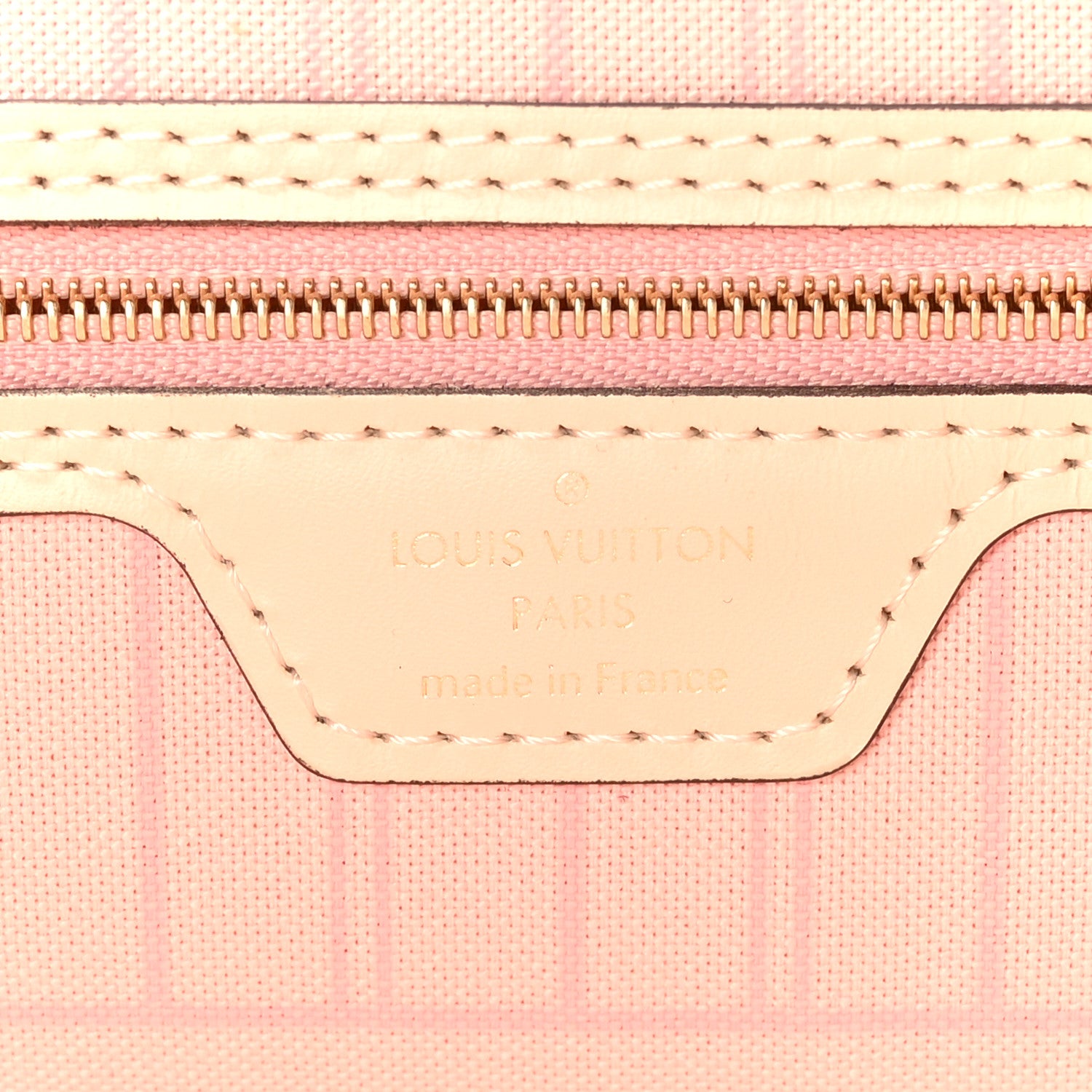 Louis Vuitton Damier Azur Braided Neverfull MM Pink 6 of 8