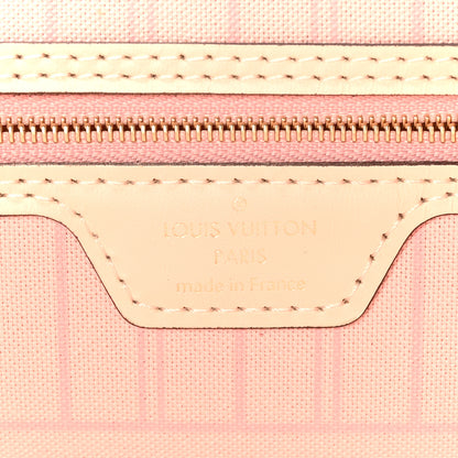 Louis Vuitton Damier Azur Braided Neverfull MM Pink 6 of 8