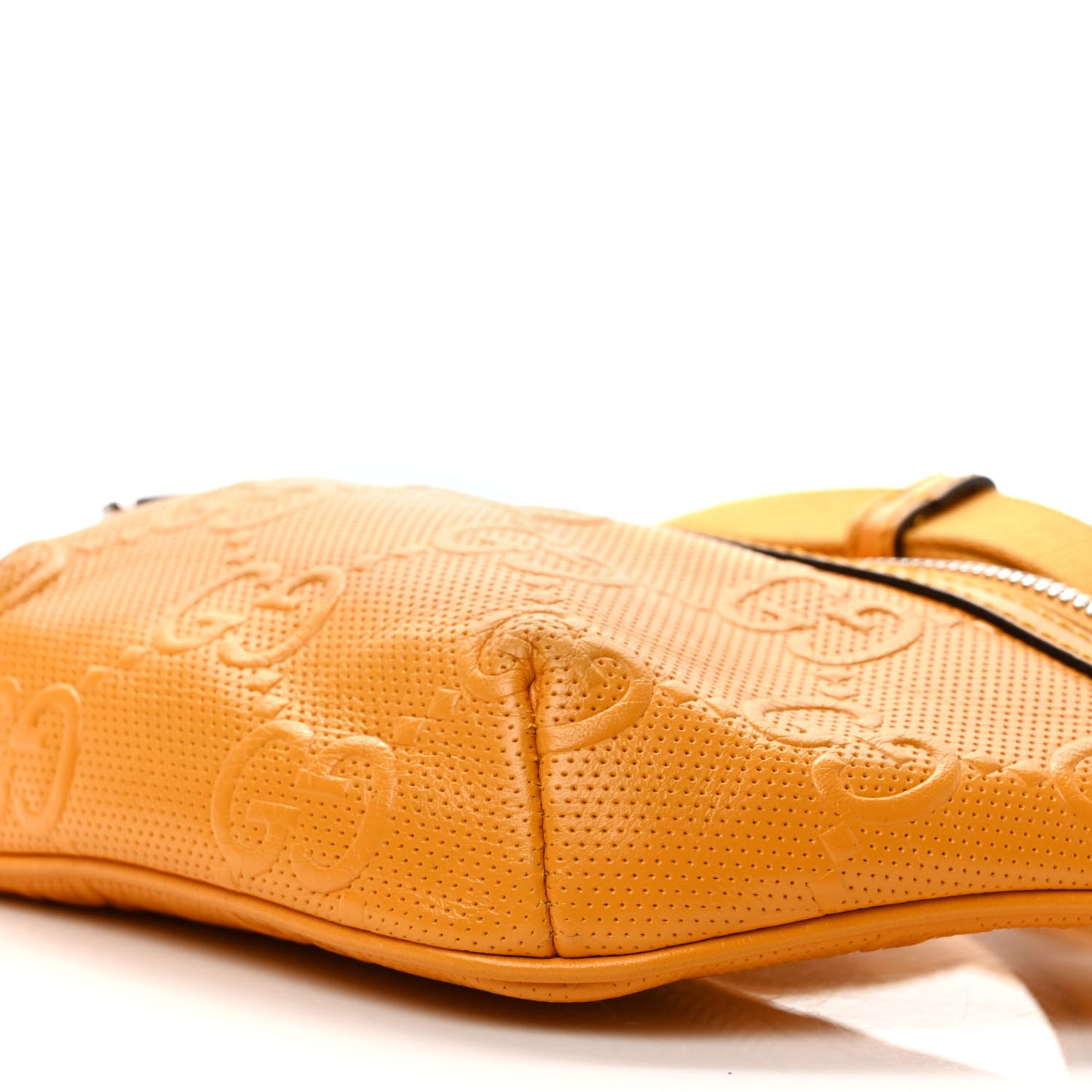 Calfskin GG Tennis Embossed Belt Bag Crop