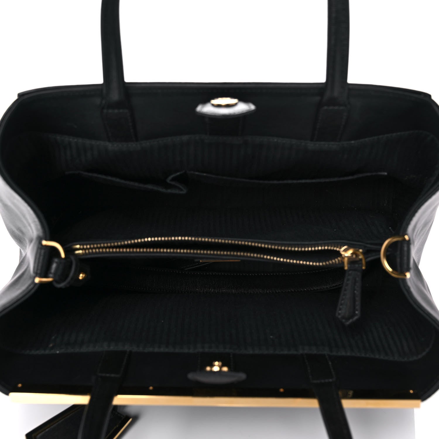 Fendi Vitello Elite Regular 2Jours Tote Black 5 of 10