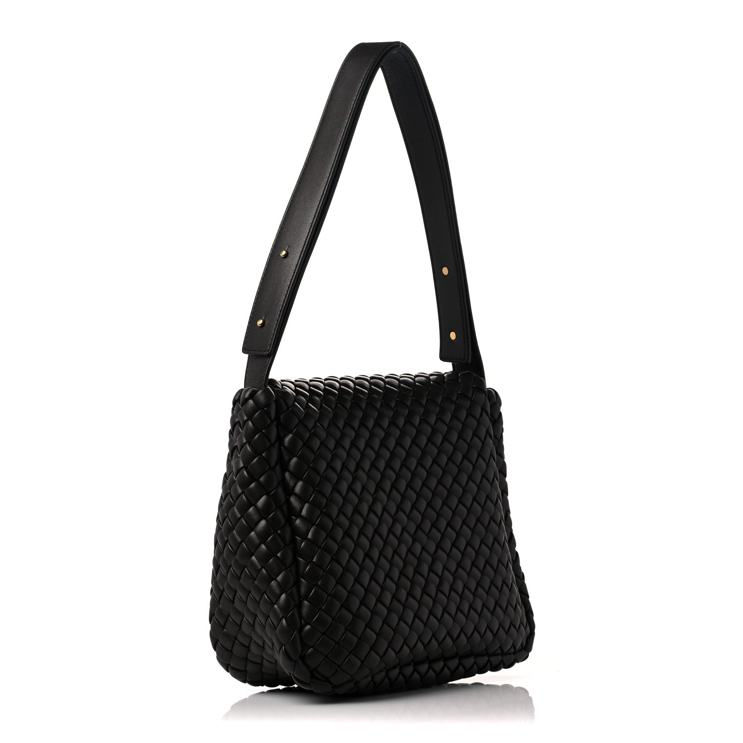 Bottega Veneta Nappa Intrecciato Cobble Shoulder Bag Fondant 3 of 12