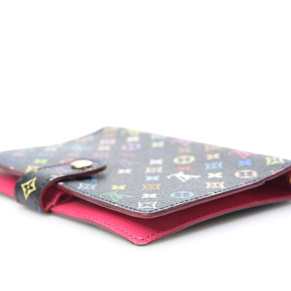 Louis Vuitton Monogram Multicolor Small Ring Agenda Cover Black Grenade 7 of 9