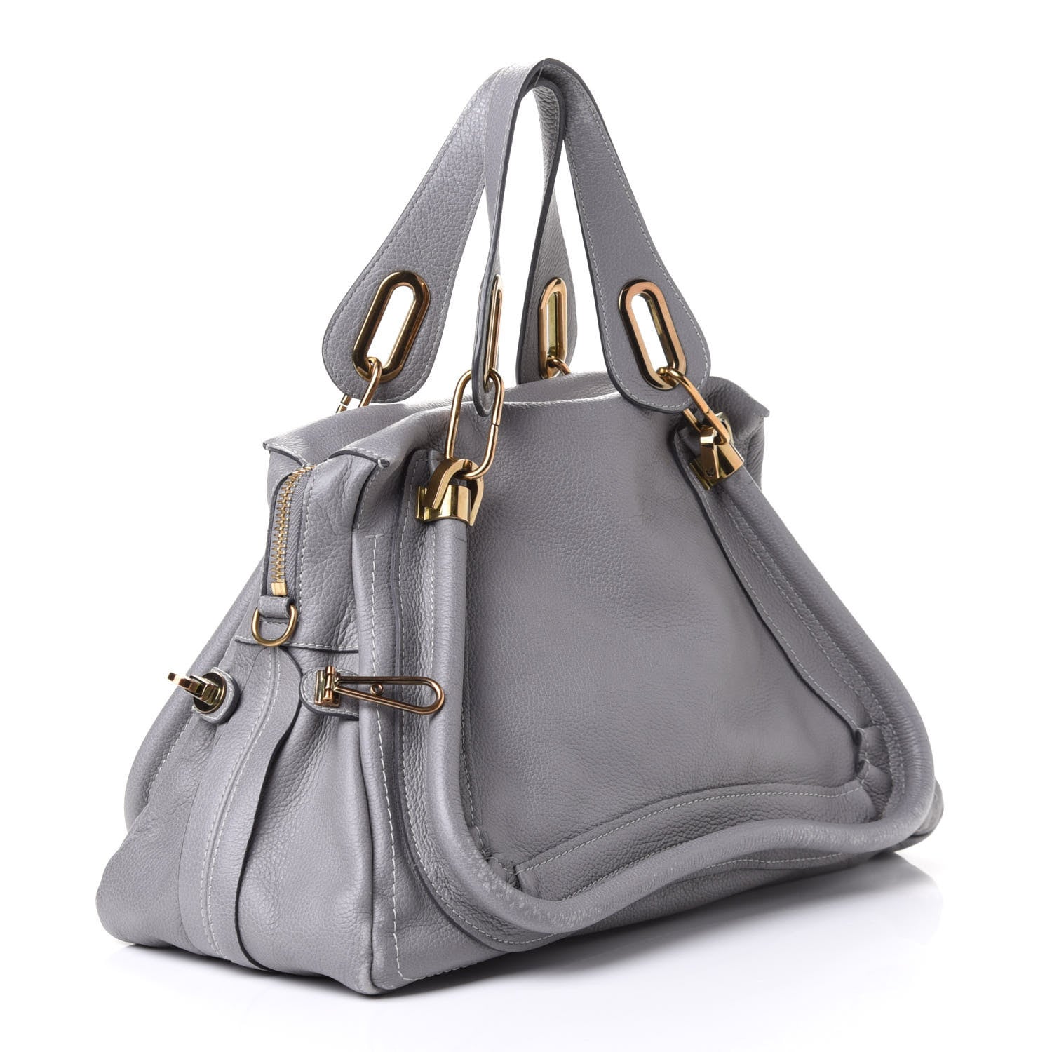 Chloe Calfskin Medium Paraty Cashmere Grey 2 of 4