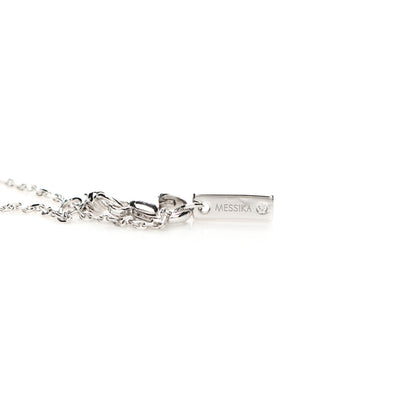 Messika 18K White Gold Diamond Gatsby Horizontal Bar Necklace 5 of 5