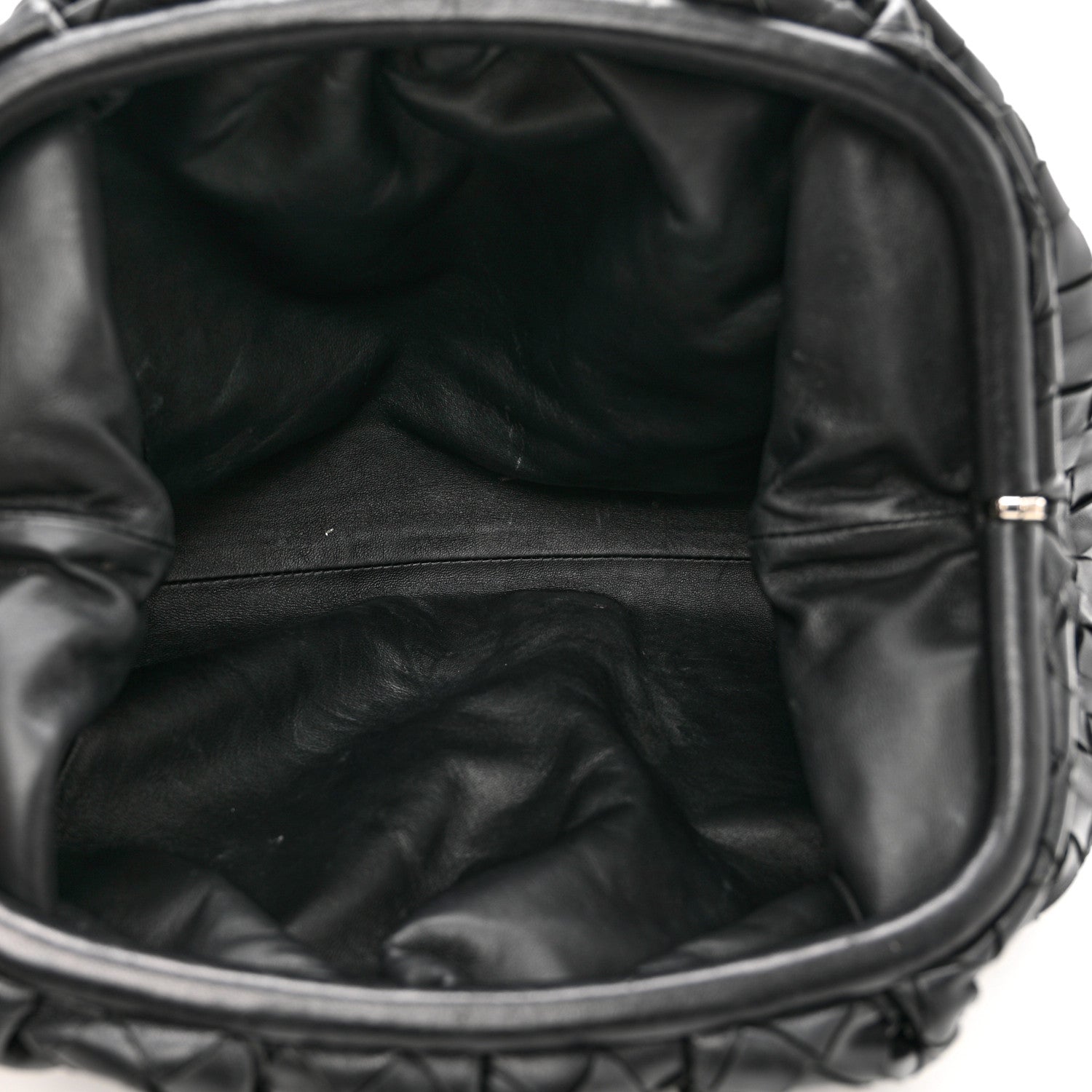 Bottega Veneta Nappa Maxi Intreccio The Pouch Oversized Clutch Black 4 of 7