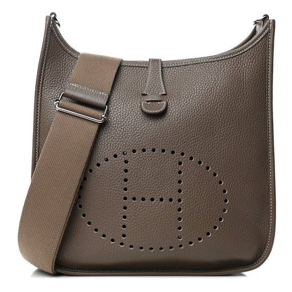 Hermes Taurillon Clemence Evelyne III PM Etoupe 1 of 10