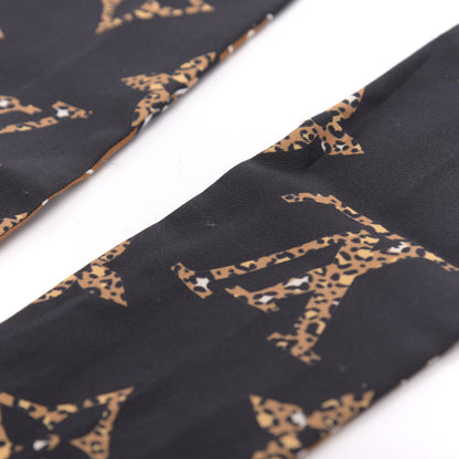 Louis Vuitton Silk Monogram Giant Jungle Bandeau Black 6 of 7