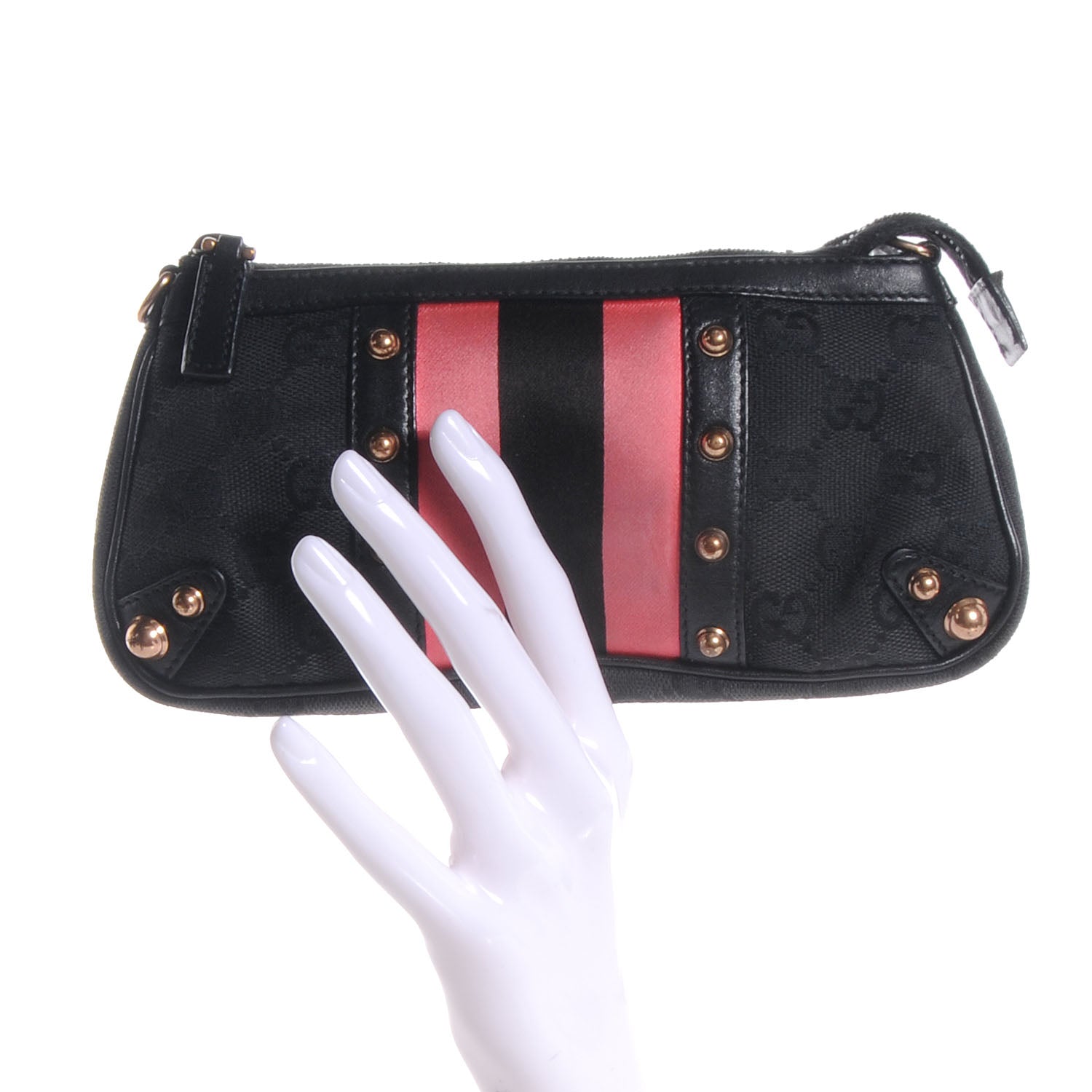 Gucci Monogram Web Clutch Black 2 of 7