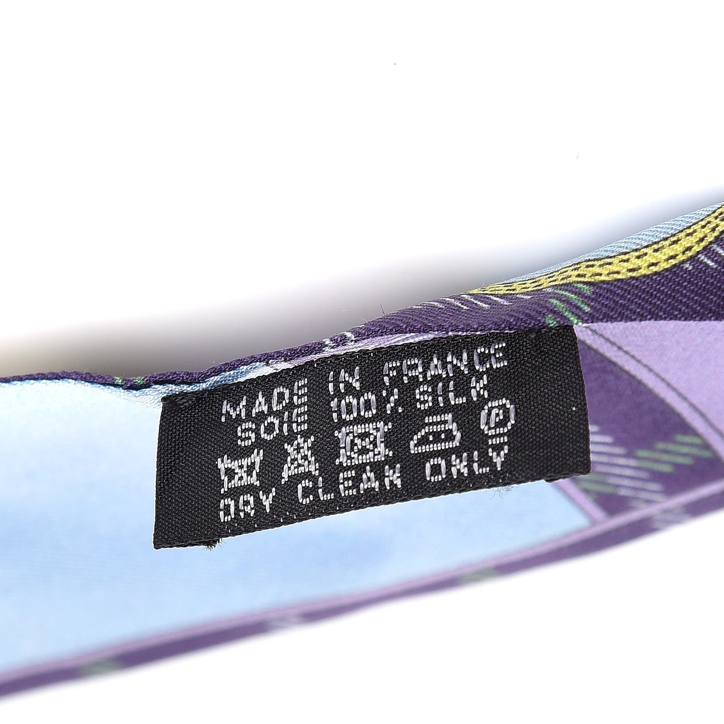 Silk Camails Twilly Violet Azur Celado