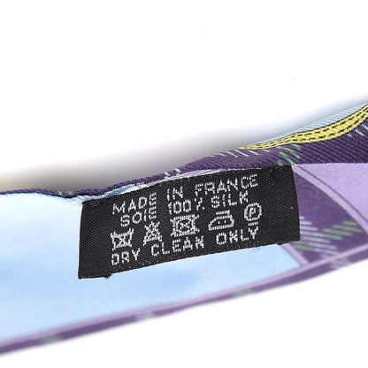 Hermes Silk Camails Twilly Violet Azur Celado 5 of 5