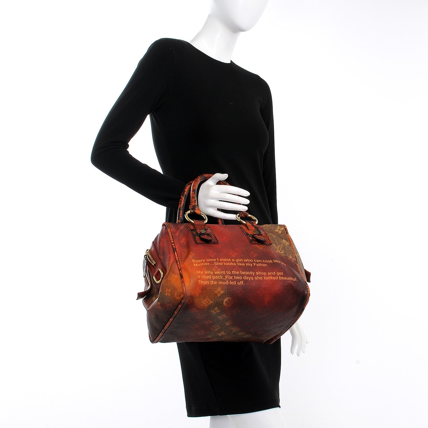 Louis Vuitton Monogram Karung Mancrazy Jokes Bag 2 of 6