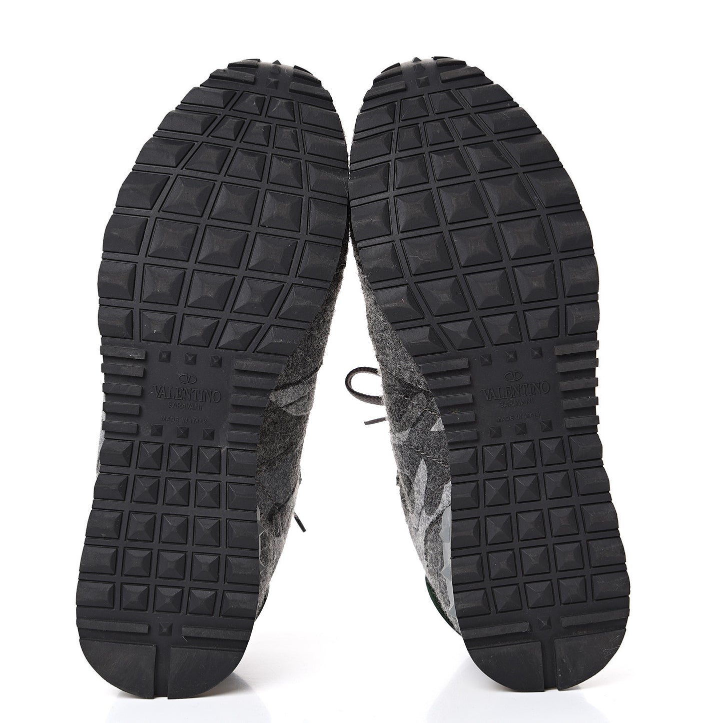 Felt Nappa Camouflage Mens Rockrunner Sneakers 41 Grey Green