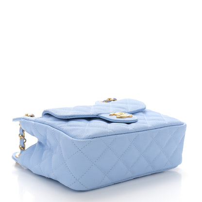 Chanel Caviar Quilted Small Wavy CC Hobo Blue 4 of 11