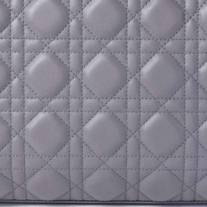 Christian Dior Lambskin Cannage Medium Lady Dior Grey 8 of 15