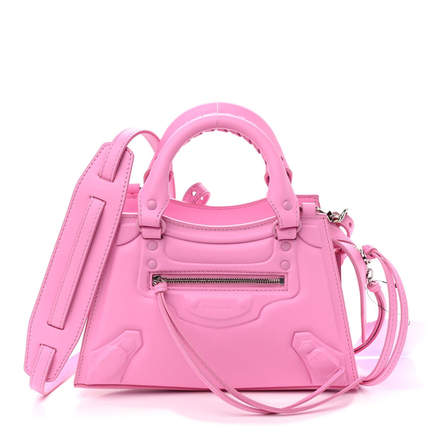 Cake Calfskin Tonal Hardware Mini Neo Classic City Rose